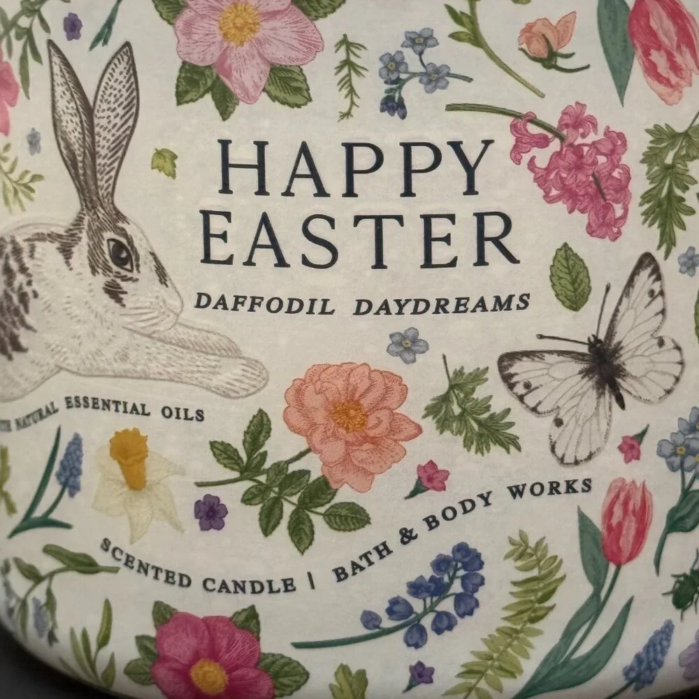 BBW Daffodil Daydreams Bath & Body Works 3 Wick Candle - Picture 3 of 10